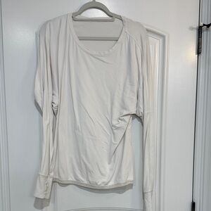 Women's White Long Sleeve Lululemon Top